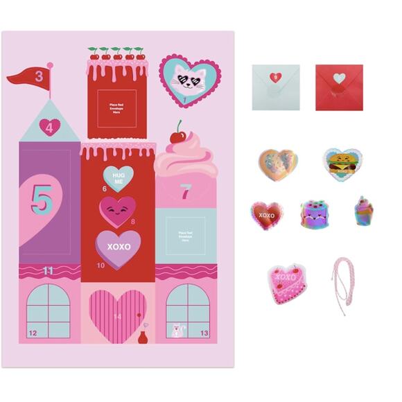CREATOLOGY Valentines Love Countdown Kit‎ NWT Pink Hearts Crafts Art New Kids - Picture 6 of 6